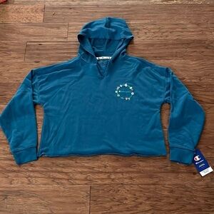 Champion Women’s Hoodie with Embroidered Flowers Size M